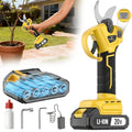 20V-Labeled Cordless Pruning Shears with Display, Yellow or Green Body and One- or Two-Battery Kits — image 1