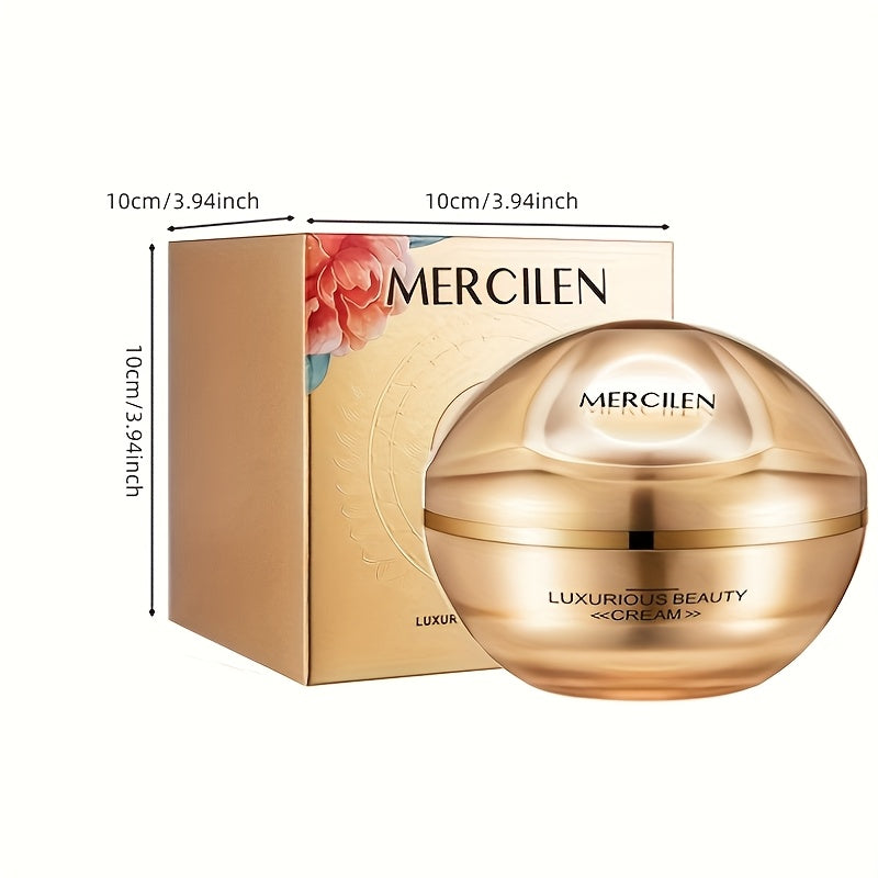 Face Cream Ganoderma Cordyceps Formula with Hyaluronic Acid, Glycerin and Golden-Tone Bottle — image 11