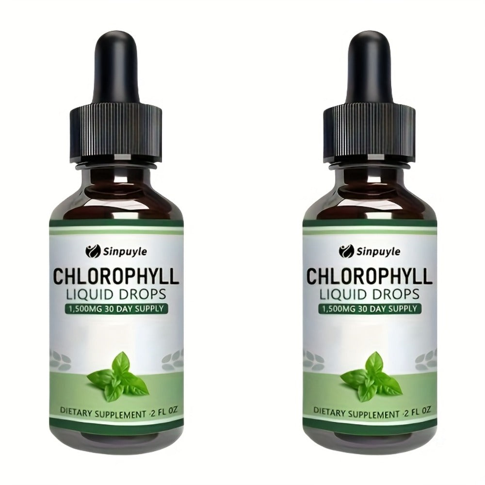 Chlorophyll Liquid Drops, Immune Support, Internal Deodoriser & Skin Health Supplement, Natural Mint Flavour — image 3