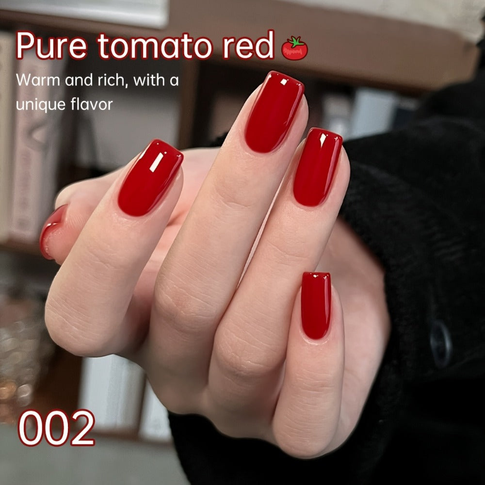 Gel Nail Polish Nine-Piece Ancola Red Solid Gel Set for Gradient and Ombre Nail Art in One Grid Case — image 9