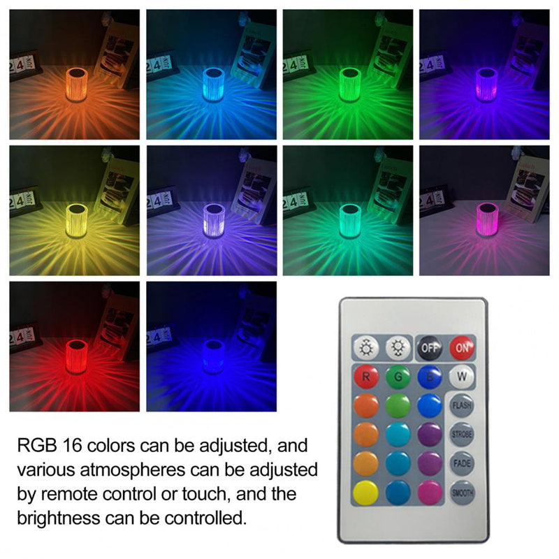 Crystal Lamp Table Lamp Atmosphere Creative Line Small Night Lamp Led Lights
