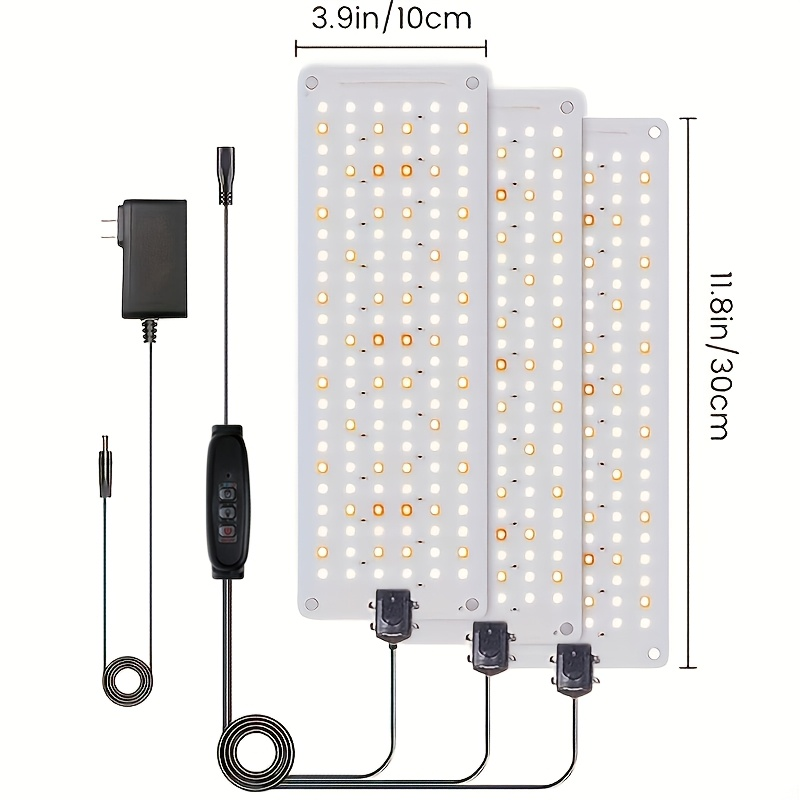 Under-Shelf LED Plant Light Panel Set with Dimming and Timer Controls, 2 or 4 Pack for Indoor Racks — image 5