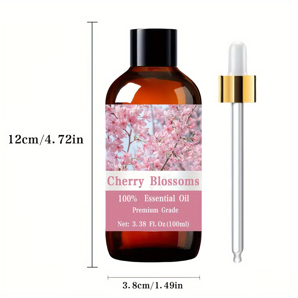 Aromatherapy Oil Cherry Blossom Floral Body Oil in 100ml Bottle for Massage, Meditation and Personal Care — image 5