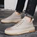 Men's Premium Cowhide Casual Sneakers - Fashion Leather Trainers