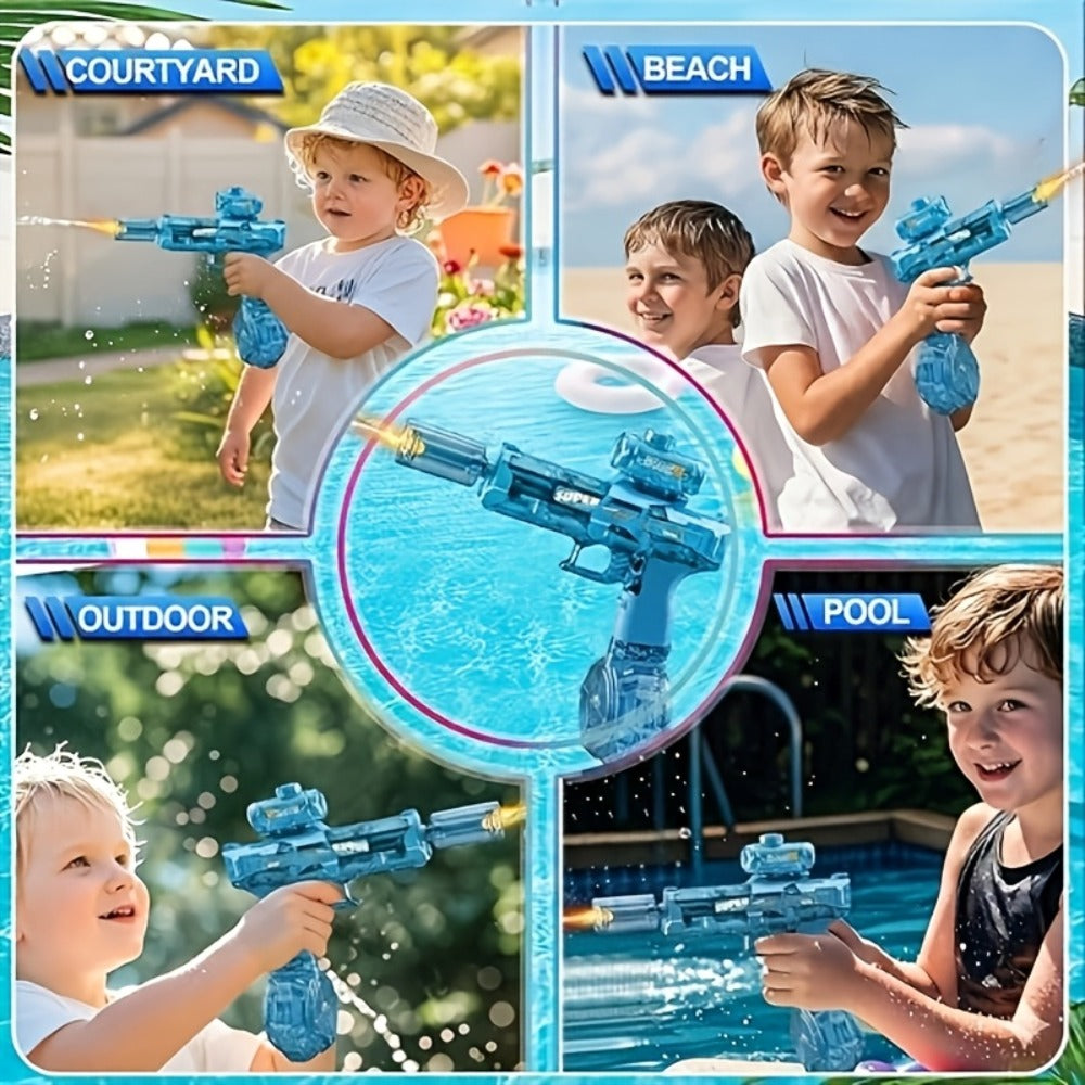 Rechargeable Transforming Electric Water Blaster with LED Muzzle Light and Blue or Blue Spec2 Option — image 8