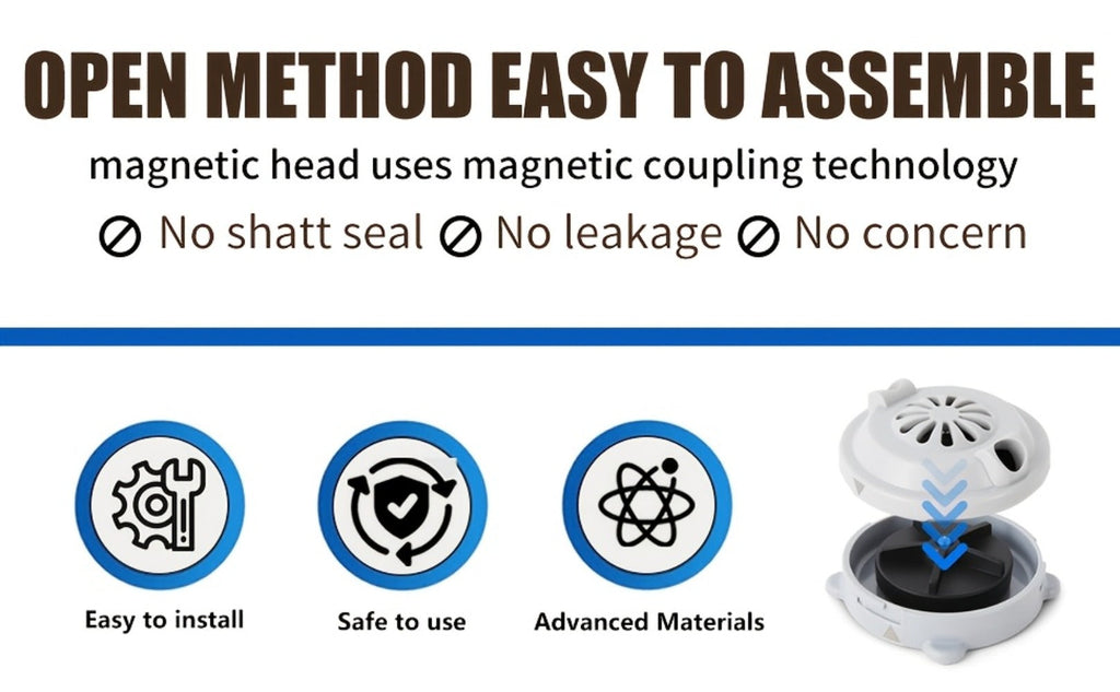 Pipeless Jet Motor for Pedicure Spa Chair Magnetic Jet Head Propeller Cap Complete Replacement Kit LURACO — image 8