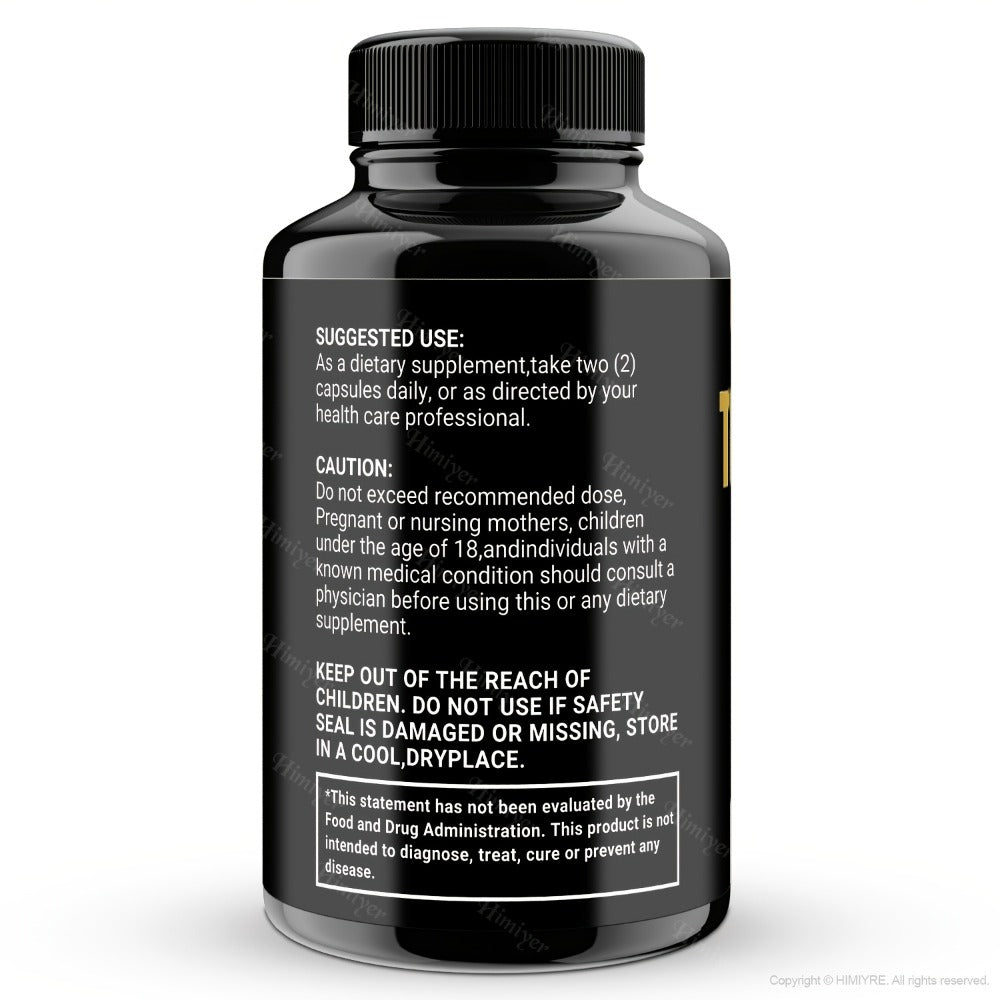 Tongkat Ali Testosterone Booster for Men with Tribulus, Fenugreek & L-Arginine - Plant-Based Natural Supplement for Strength 