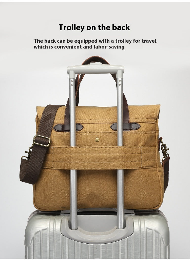 Portable Briefcase Men's One-shoulder Crossbody Outdoor Travel