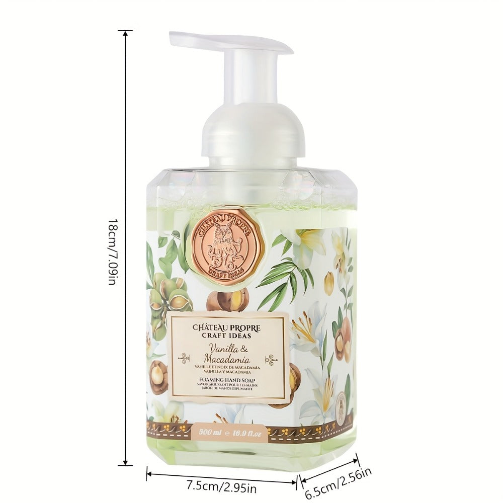 Foaming Hand Soap 500ml Moisturizing Gentle Foam Soap 8 Scents Vanilla Coconut Citrus Floral Fruity Deeply Hydrating Soft Han