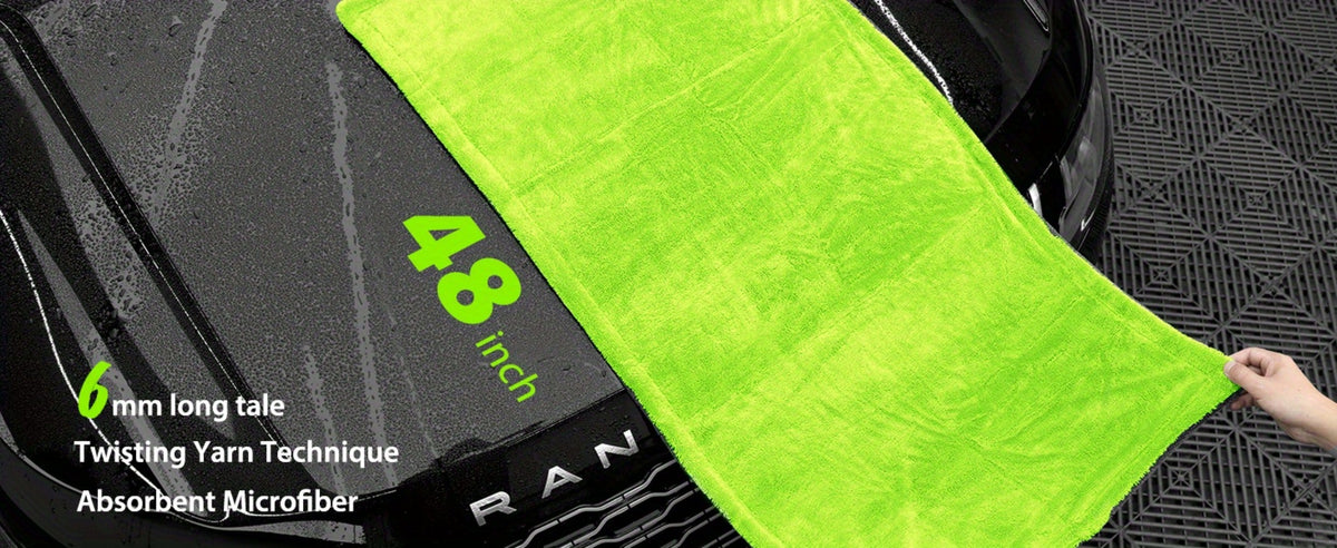 Car Drying Towel in 1400 GSM Microfiber with Two Size Options or Nine-Piece Wash Tool Bundle — image 13