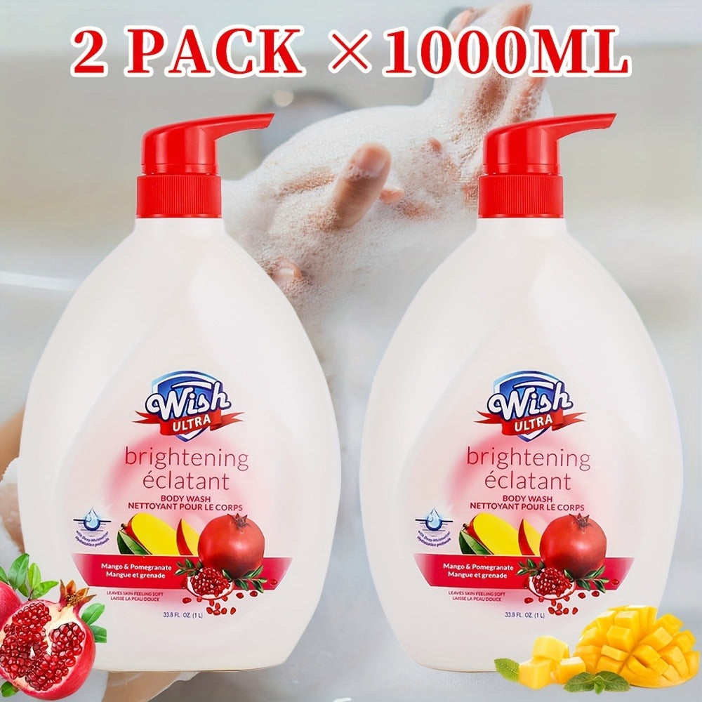 Moisturizing Body Wash 2-Pack 33.8 fl oz Each – Deep Cleansing Shower Gel for Women & Men, Long-Lasting Scent, Hydrating Form
