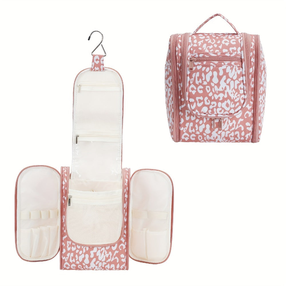 Toiletry Bag Hanging Large-Capacity Makeup Organizer with Hook, Multiple Compartments and 16 Print Options — image 11