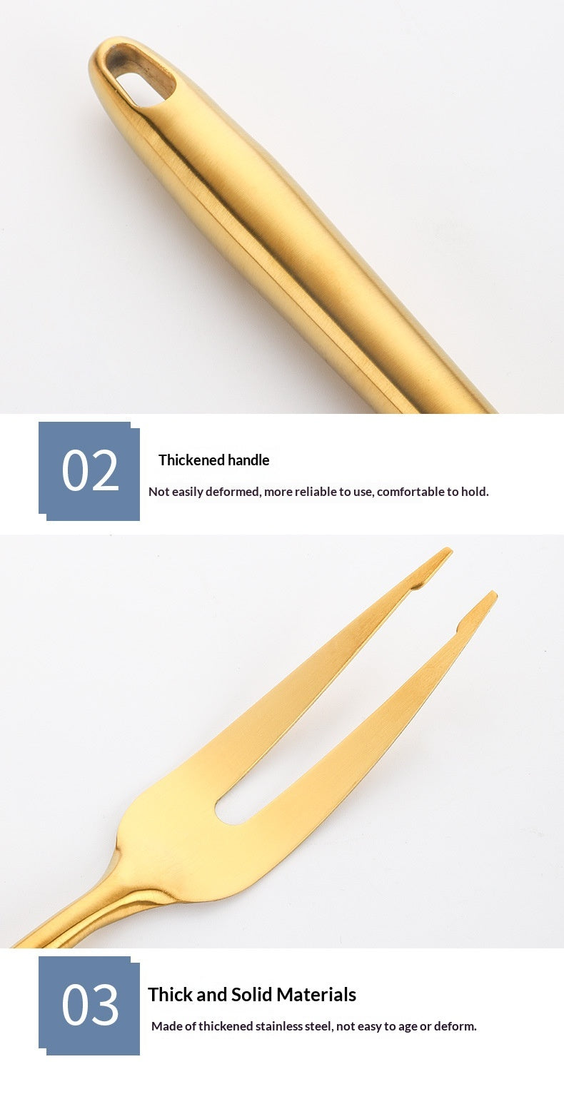 304 Gold-Plated Spatula And Strainer Set, 12-Piece Set