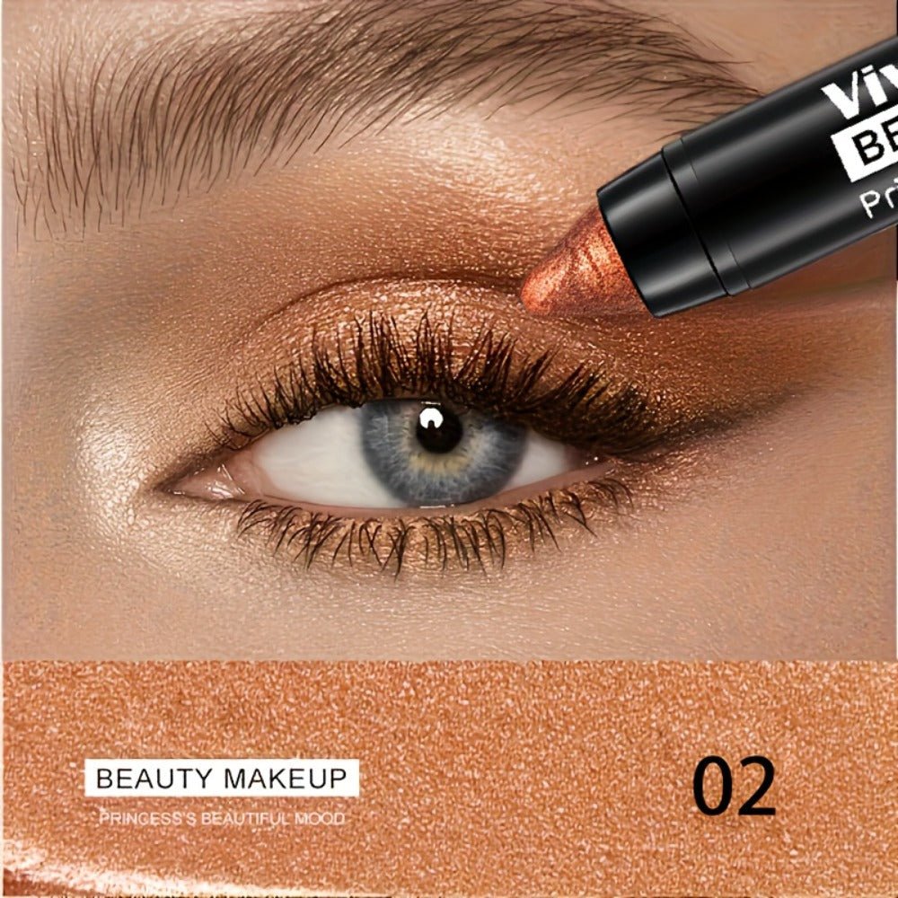 Eyeshadow Sticks 7-Piece Set Pop Color Matte, Easy Apply Smoky Eye Makeup Pencils with Eyebrow Pencil — image 4