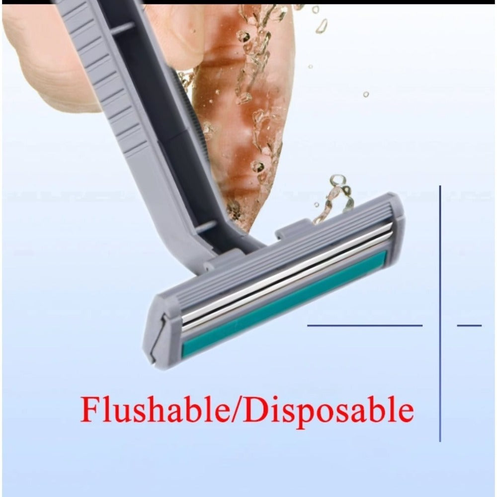 Disposable Razors Bulk 120 Pack Double Blade Stainless Steel – Fresh Smooth Close Shave for Men & Women, Face Legs Underarms 