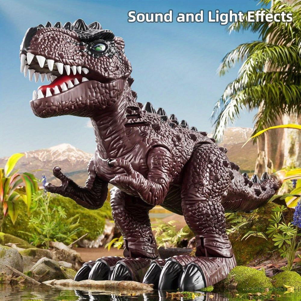 Electric Walking Dinosaur Toys Set of 3 with Sound, Light & Walking Functions, Interactive Moving Dino Toy Collection — image