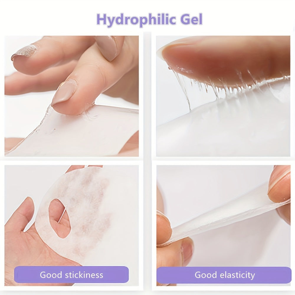 V-Line Face Mask 7 Pieces Hydrogel Chin Lifting & Jawline Contouring – Collagen, Hyaluronic Acid & Coffee Extract Firming Tig