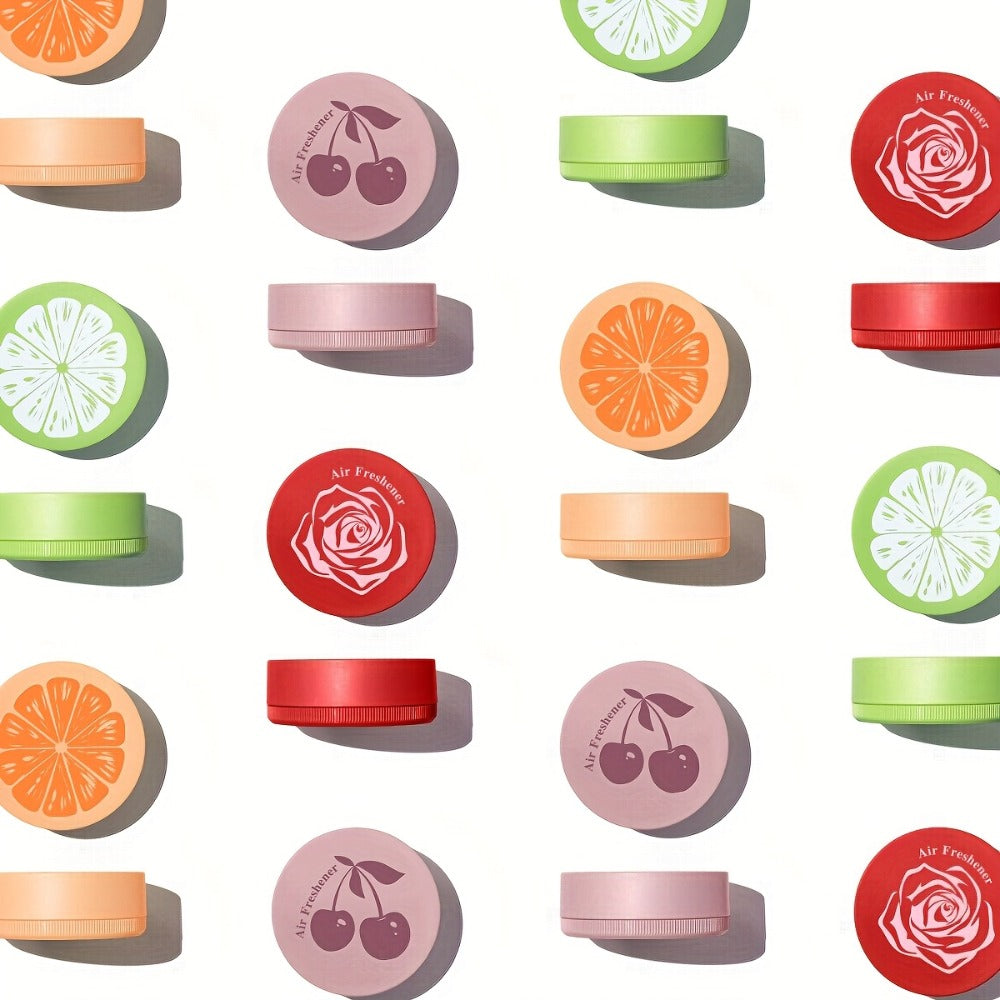 Car Air Freshener 2-Pack Solid Fragrance Jars in Cherry, Lavender, Lime, Rose or Sweet Orange — image 12