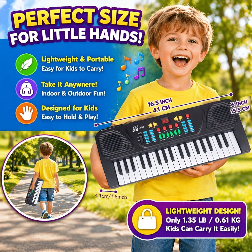 Kids Keyboard Piano 37 Keys with Microphone, Portable Electronic Piano with the Listed Color, Size or Set Options for Everyda