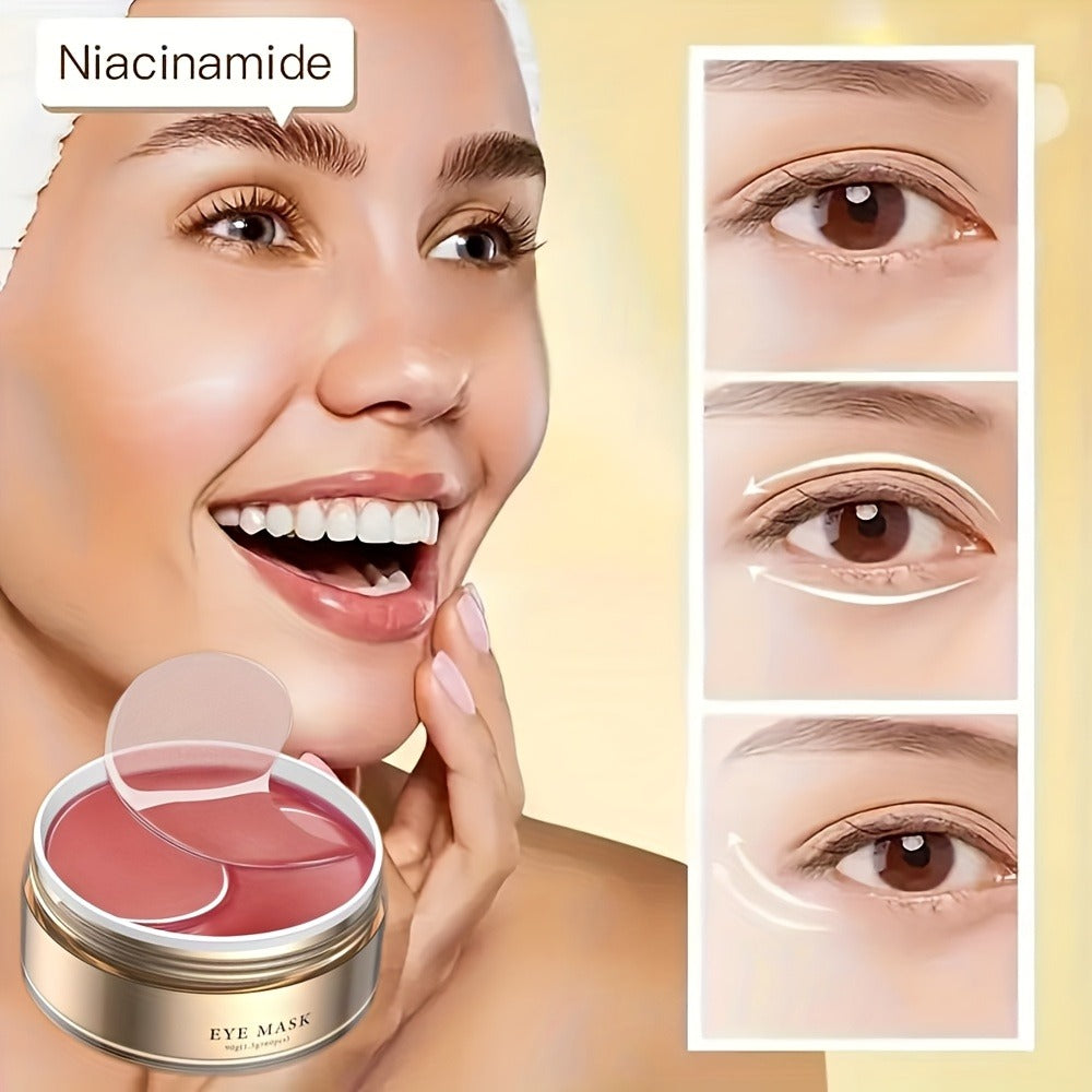 Caffeine Eye Masks 60 Pcs Under Eye Gel Pads – Hyaluronic Acid & Collagen for Dark Circles Puffiness & Fine Lines — image 6