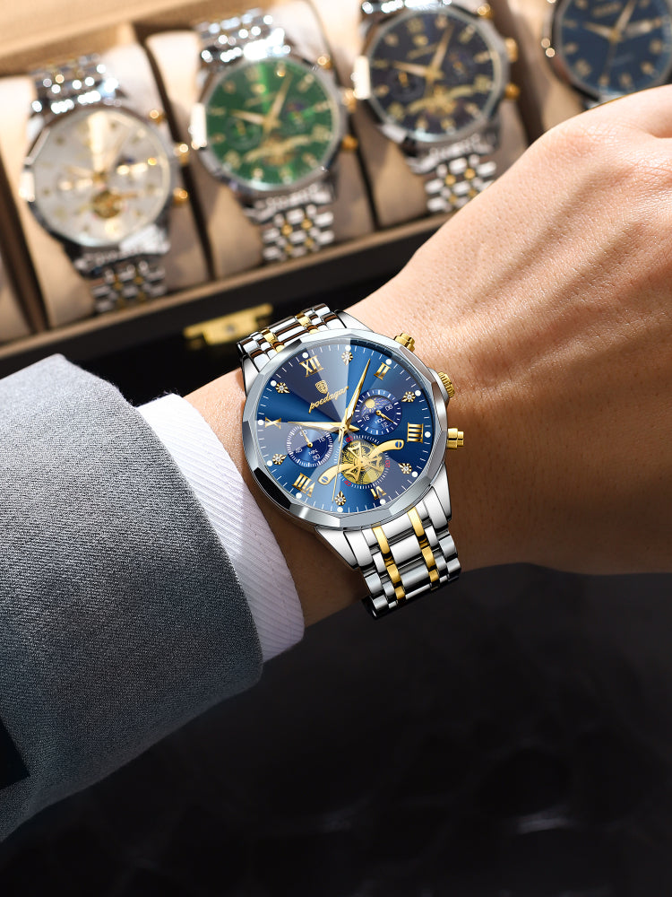Waterproof Multifunctional Trendy High-end Luminous Men's Quartz Watch