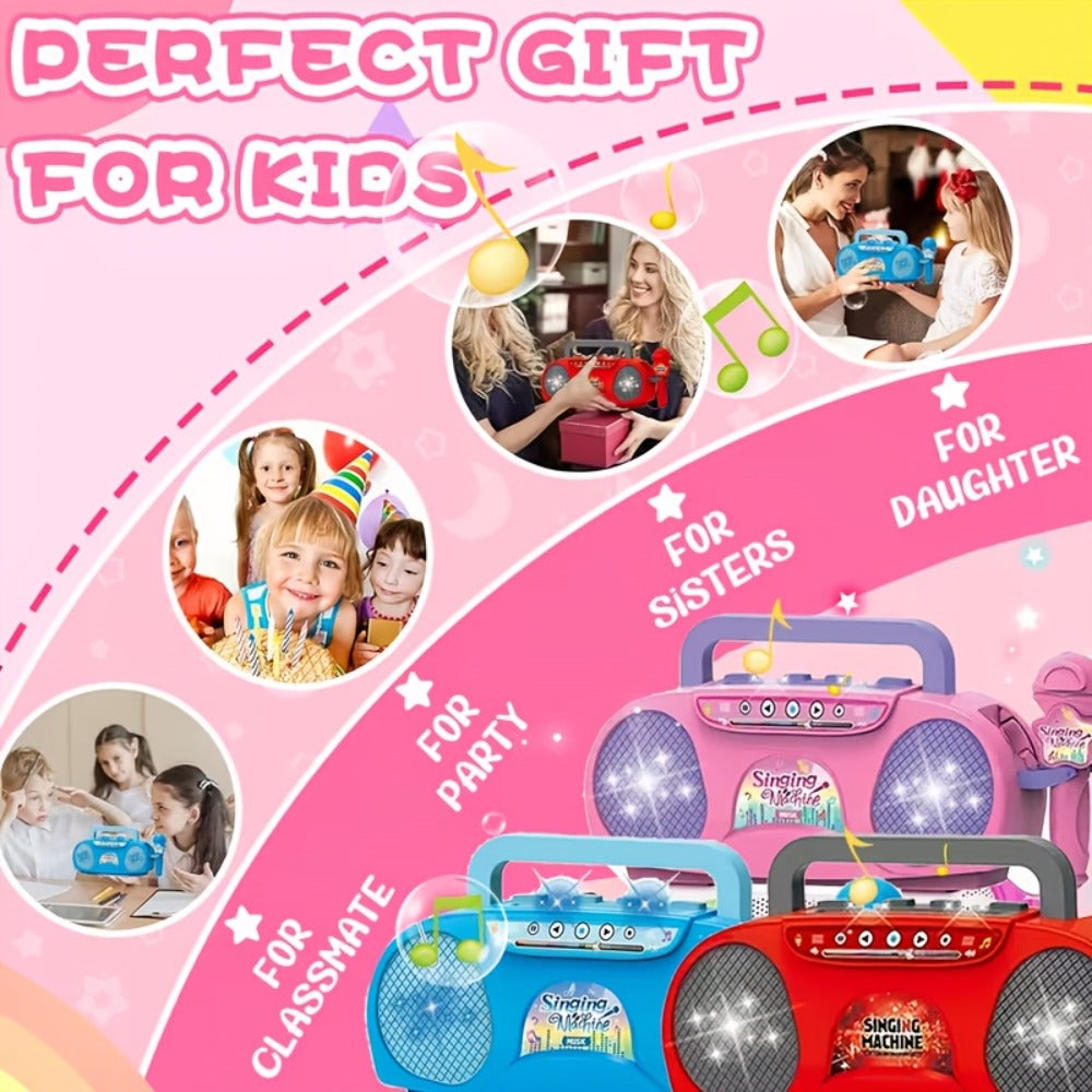 Kids Light-Up Singing Machine Toy with Microphone, All-in-One Music Toy for Boys & Girls Ages 3-7 — image 8