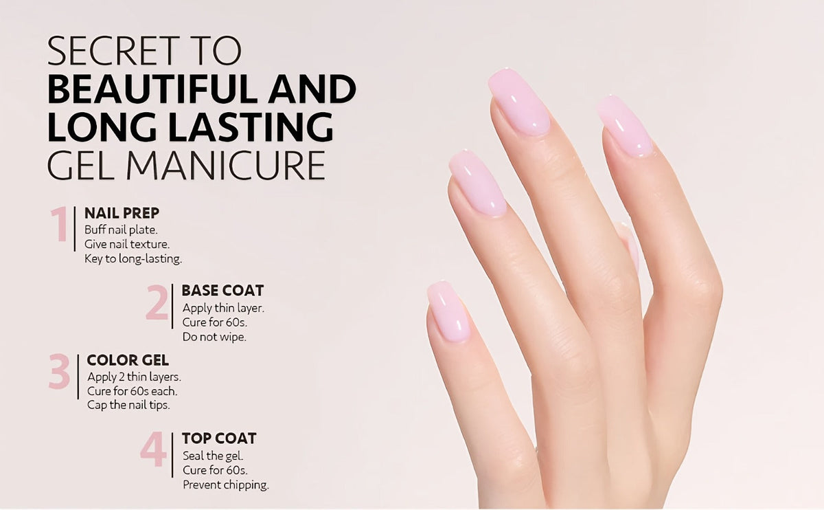 Gel Nail Polish MISS MISIDY in 16ml Baby Pink with Self-Leveling Finish and UV/LED Cure for Manicures — image 9