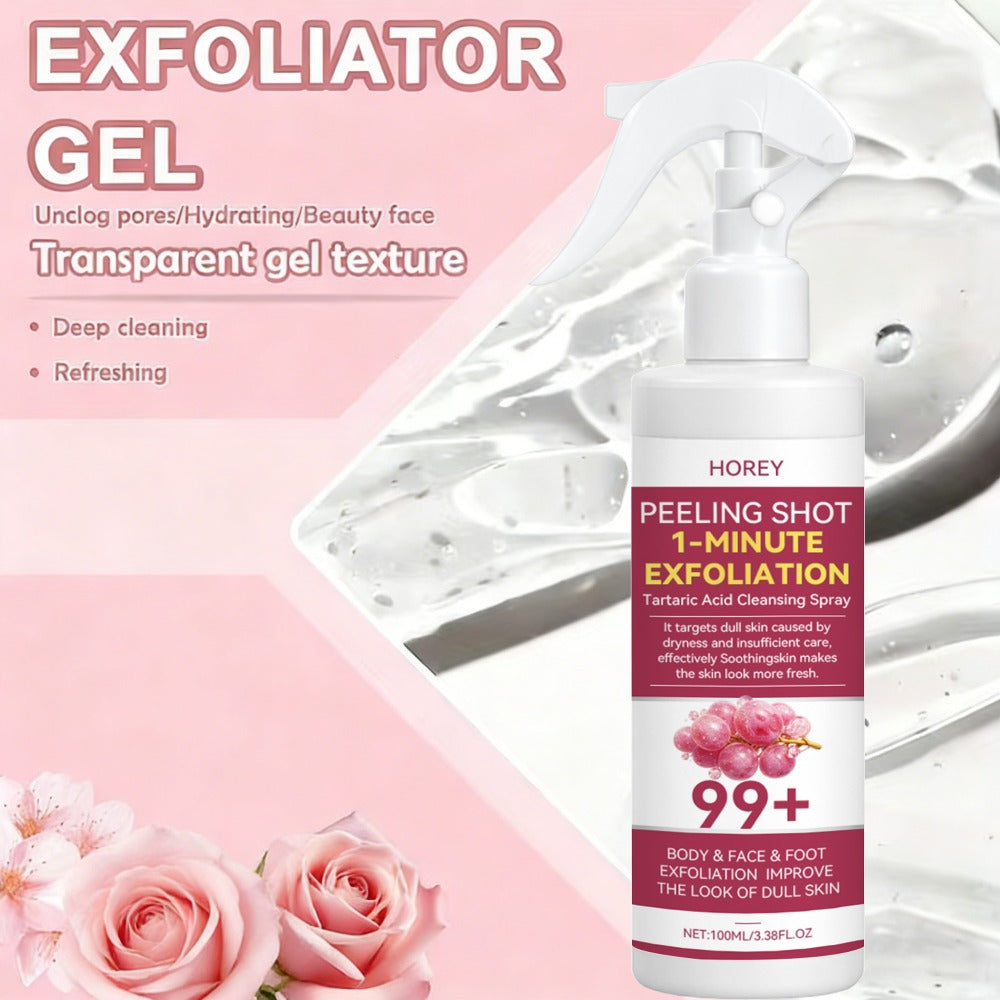 Grape & Malic Acid Exfoliating Gel for Face & Body, AHA Deep Cleansing Scrub, Removes Dead Skin Cells — image 13