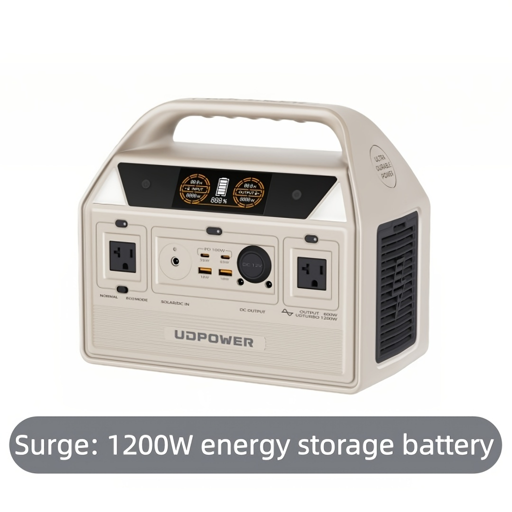 Portable Power Station 595Wh 600W with LiFePO4 Cell Pack, Nine Outputs, USB-C PD and 1200W Surge — image 12