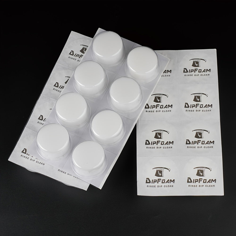Tattoo Needle Dip Clean Cups 24pcs Foam Liner, Odorless Non-Electric Safe Cleaning for Cartridge & Traditional Needles — imag