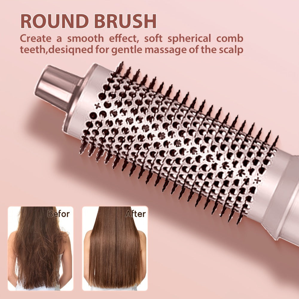 5-in-1 Hot Air Brush Negative Ion Hair Styler Blow Dryer Curler Straightener Volumizer, for Home, Travel and Salon Hair Styli