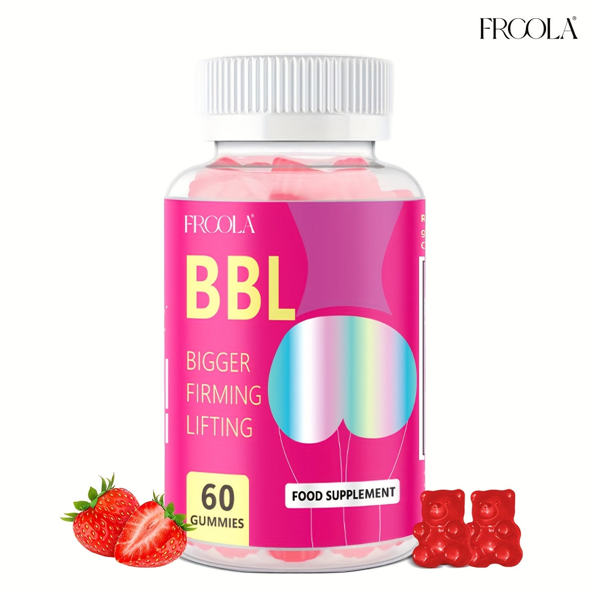 Women's BBL & BBG Herbal Gummies, Bum & Chest Enhancement Support Supplement for Women, Strawberry Flavor — image 18