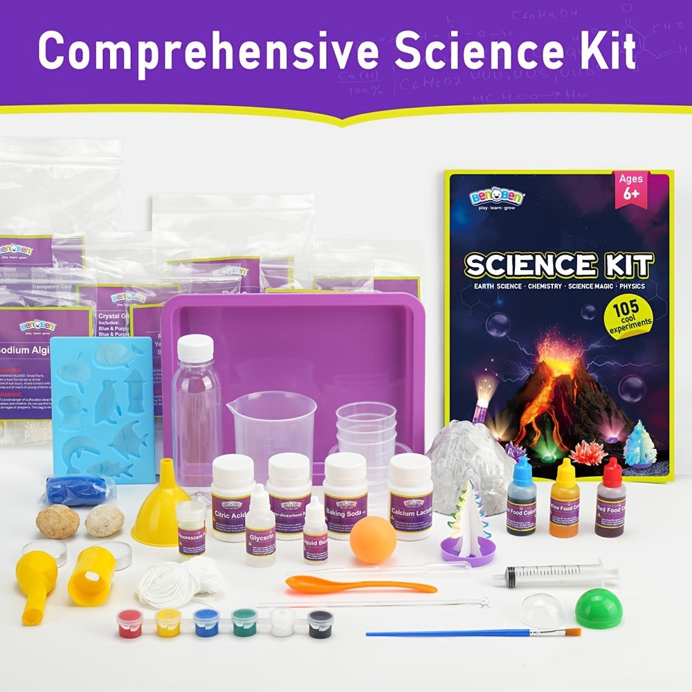 STEM Science Kit for Kids Ages 6-12, 60 80 105 Lab Experiments, Chemistry Set with Crystal Growing & Chemical Reactions — ima