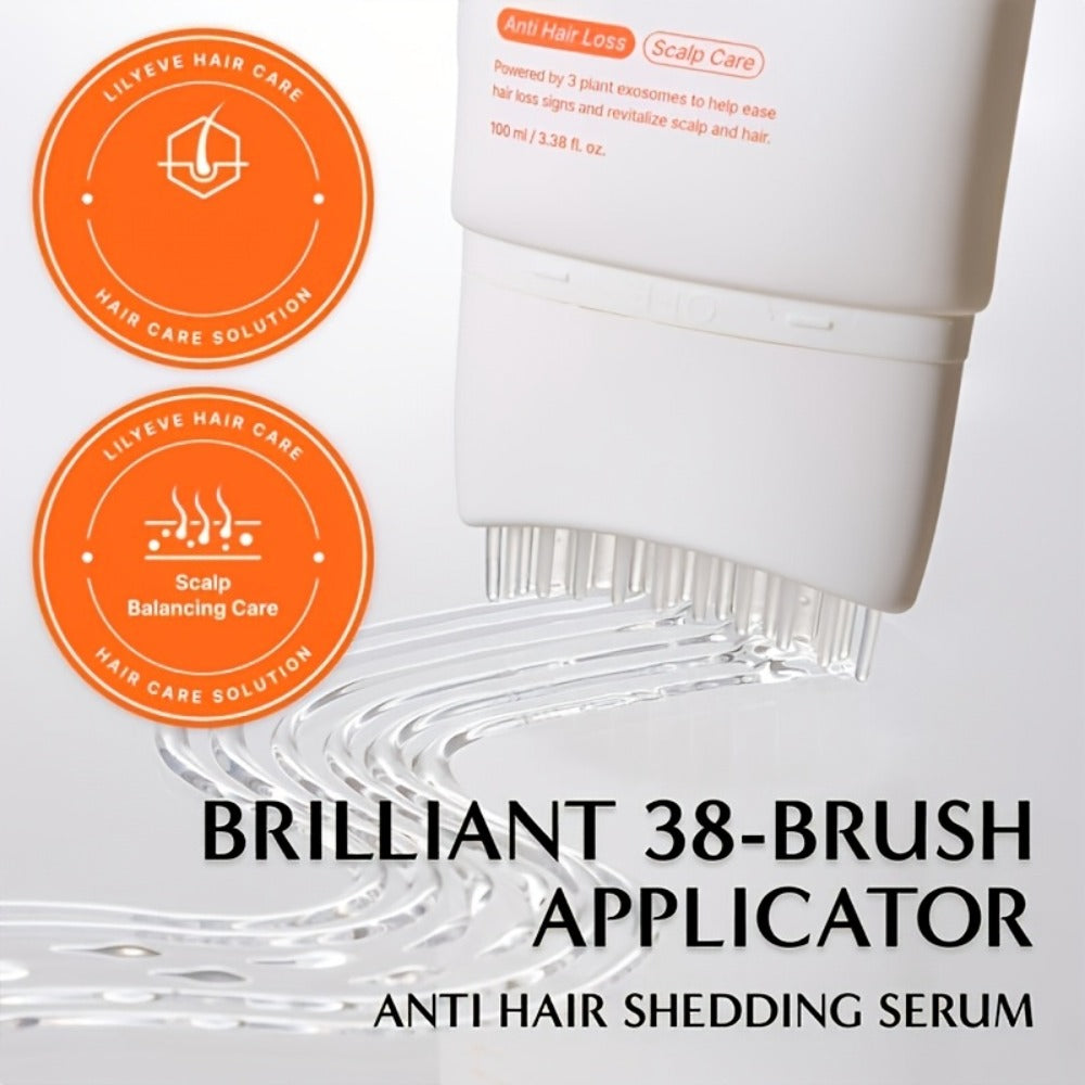 Itchy Scalp Serum with Built-In Massage Brush Applicator – Heartleaf Exocrine Complex, Fragrance-Free, Soothes Dry Sensitive 