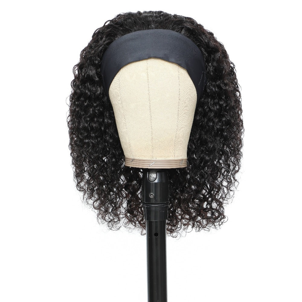 Kinky Curly Headband Human Hair Wig in Natural Color with 14-, 16- or 20-Inch Length Options — image 14