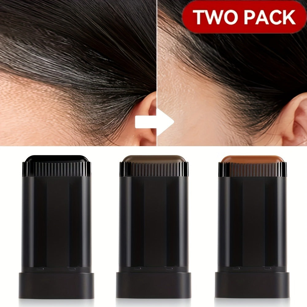 Portable Gray Root Cover Stick 2pcs, Disposable Hair Root Touch-Up with Plant-Based Squalane, Instant Gray Coverage — image 2