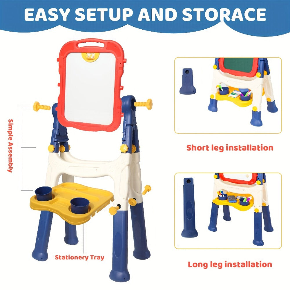 Art Easel for Kids Adjustable Double-Sided Standing Easel with Painting Accessories for Boys & Girls Ages 3+ — image 7