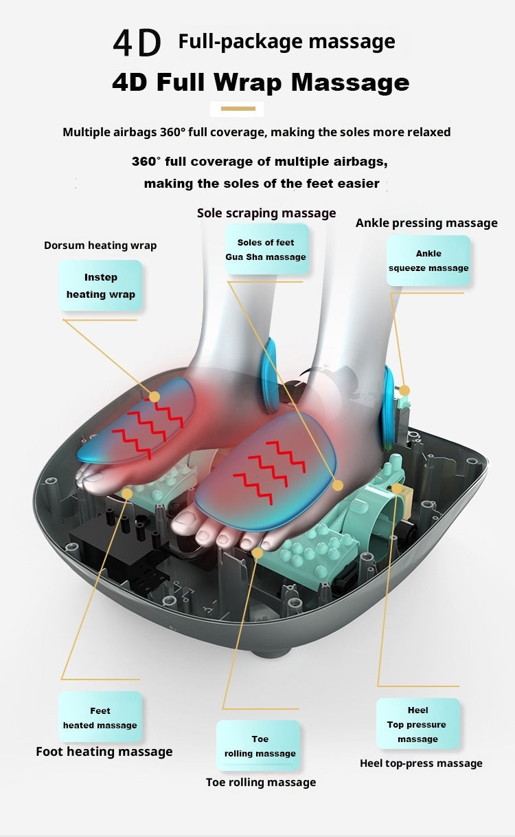 Fully Wrapped Foot Massager Heated Foot Massage Machine