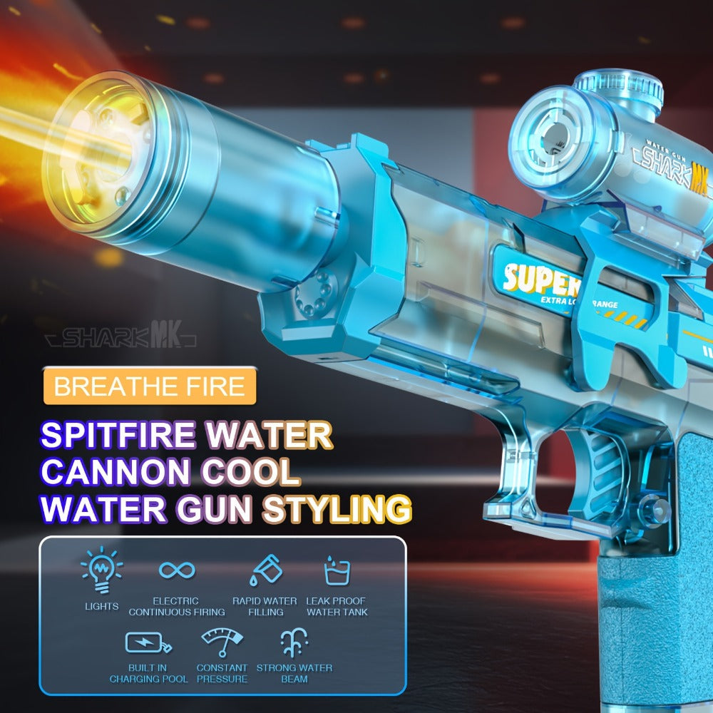 Electric Water Gun Large for Kids & Adults, High-Power Squirt Blaster for Pool Beach Lawn Backyard Summer Water Battle — imag