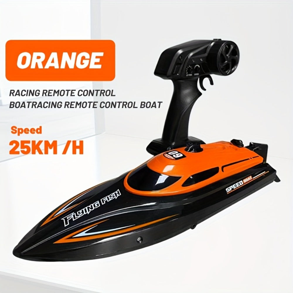 Remote Control Speedboat 25KM/H with Auto Flip Reset Night Light & Low with the Listed Color, Size or Set Options for Everyda