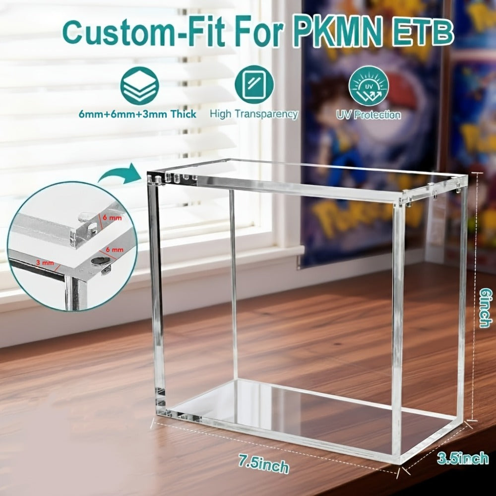Pokemon Acrylic Display Case for ETB & Booster Bundle with the Listed Color, Size or Set Options for Everyday Use — image 4