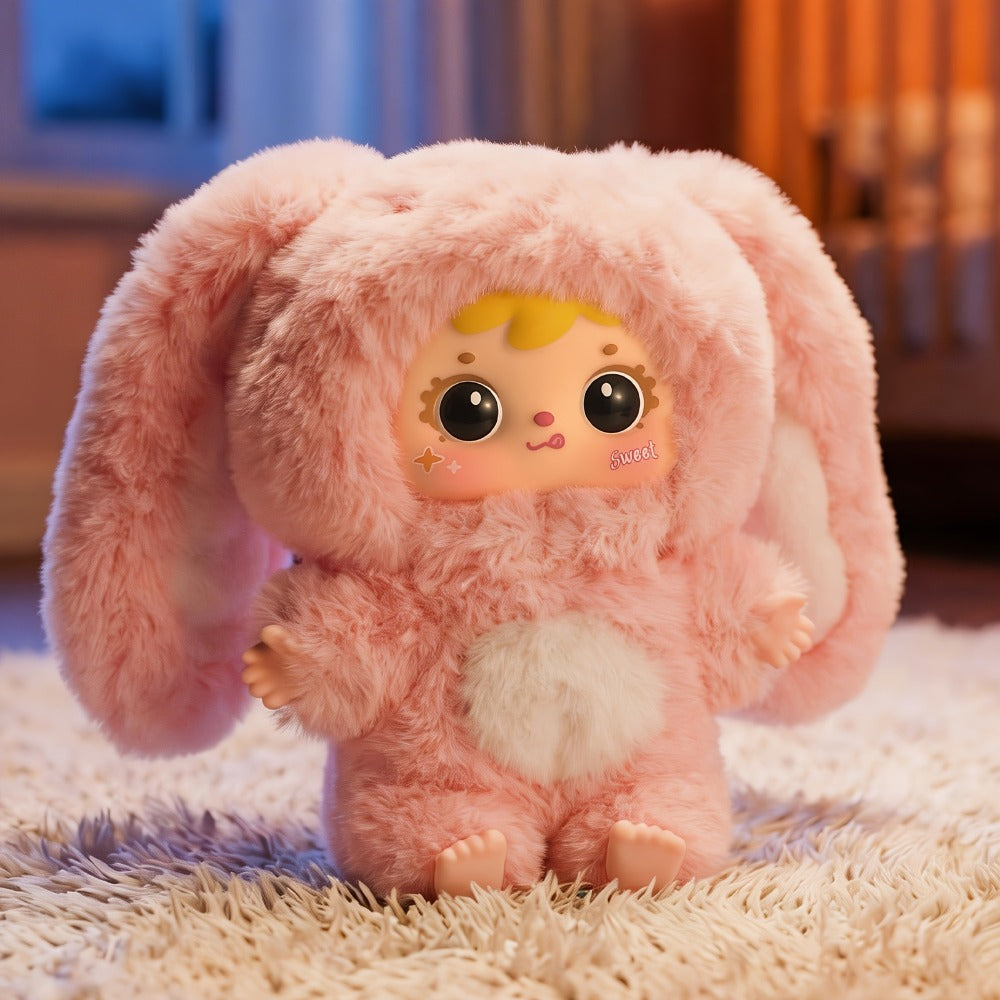 Kawaii Plush Keychain Charm, Cute Pet Healing Doll Rabbit Bear Stuffed Animal Bag Pendant, Random Style — image 6
