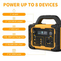 Portable Power Station 294Wh 300W with 600W Peak, Eight Outputs, AC, DC, USB-C and LED Light — image 2
