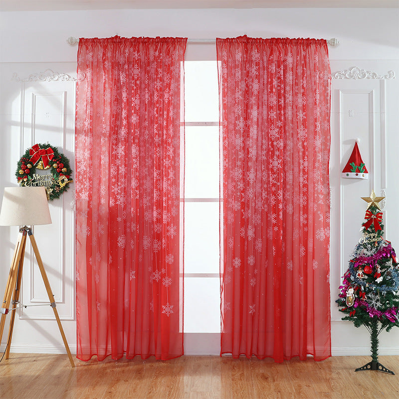 Snowflake Transparent Printing Ebay Amazon Finished Window Screen Zero