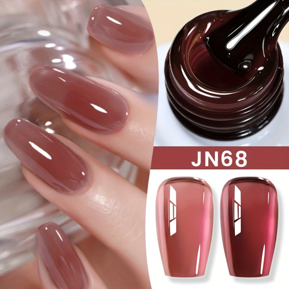 Gel Nail Polish in 10ml Nude Jelly with Skin-Tone Glass Finish and JN05, JN68, JN75 or JN76 — image 6