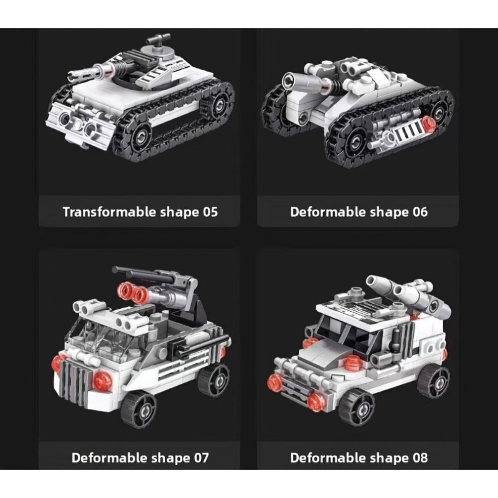 1628-Piece 8-in-1 Tank Building Block Model with White, Yellow, Bagged and Boxed Checkout Options — image 14