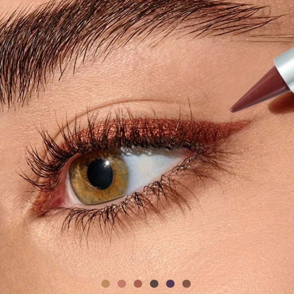 Six-Color Twist-Up Cream Liner Set for Makeup in Brown, Black and Red-Brown Shades with 3g Sticks — image 2