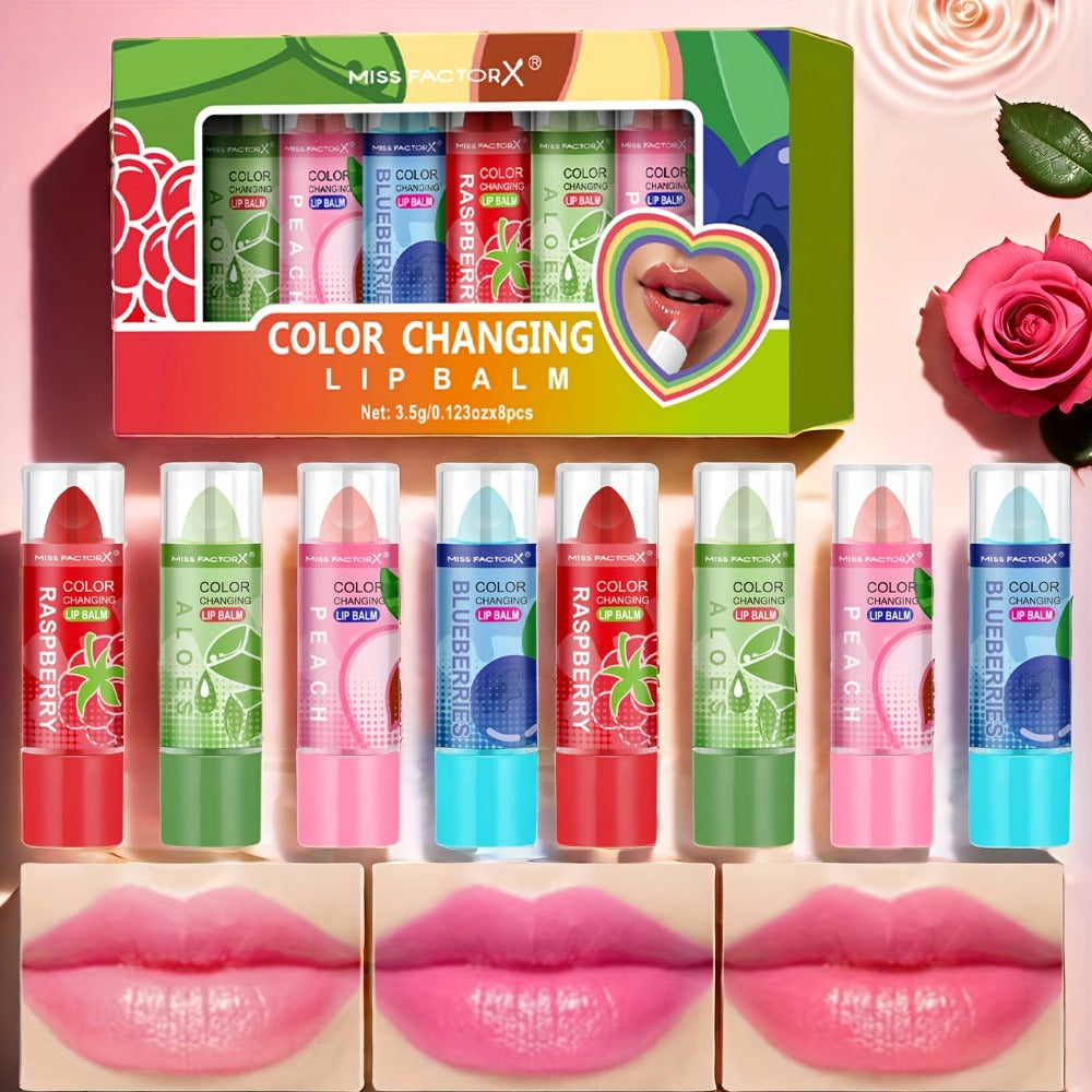 Color Changing Lipstick Set 8 Pcs, pH-Reactive Mood Lip Color, Wear, Anti-Transfer Formula — image 1
