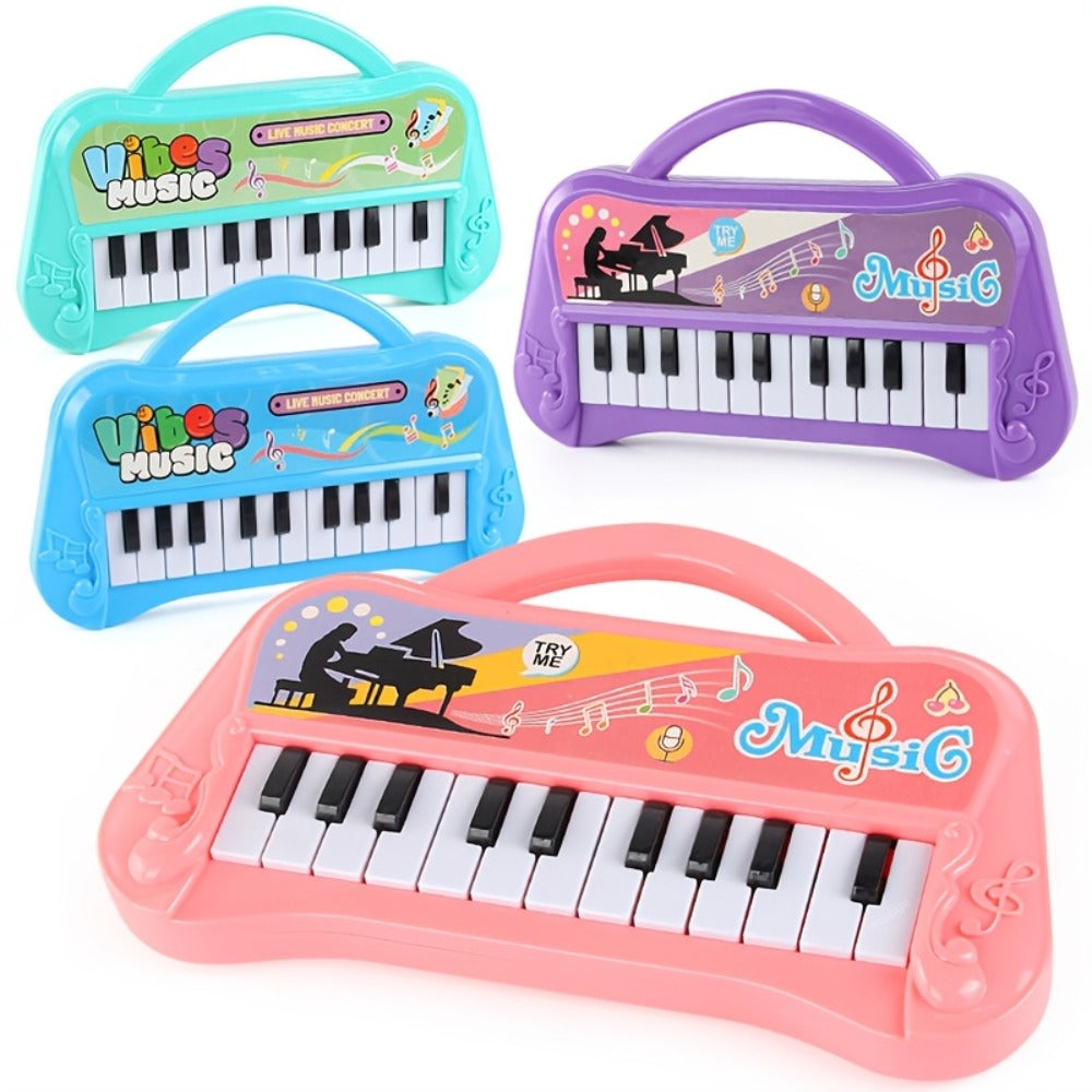 Kids Mini Piano Keyboard 13 Keys, Portable Electronic Music Toy for Toddlers with the Listed Color, Size or Set Options for E