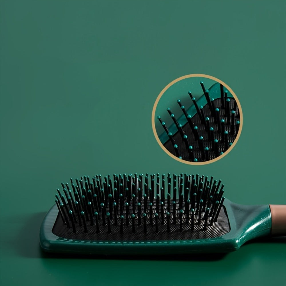 Hair Accessories Five-Piece Green Brush and Comb Set with Cushion Brush, Pick and Styling Tools — image 17